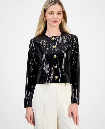 I.n.c. International Concepts Petite Sequin Jacket, Macy's Exclusive