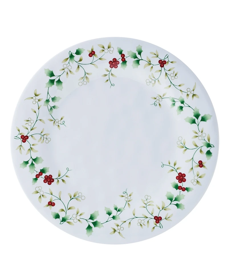 Winterberry Holiday Melamine 24 Pc. Dinnerware Set, Service for 8