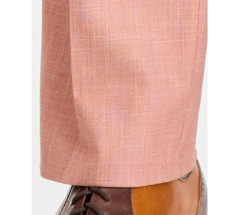 Tayion Collection Men's Classic-Fit Rust Solid Suit Separates Pants