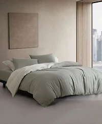 Calvin Klein Contrast Weave Rekoop Sateen Duvet Cover Set