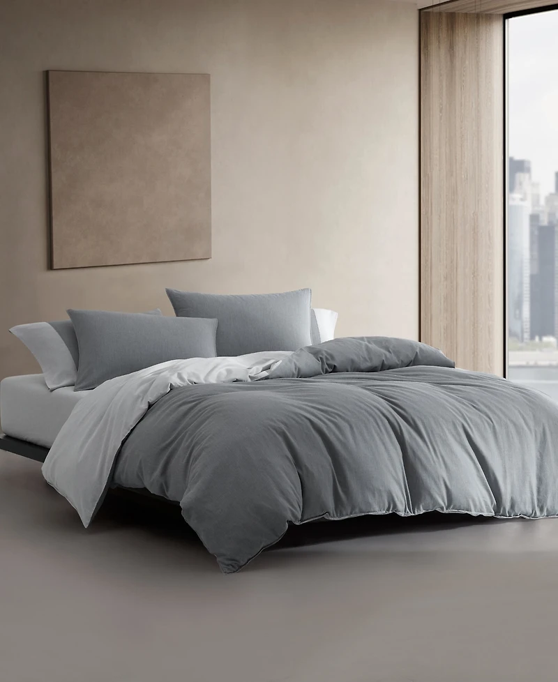 Calvin Klein Contrast Weave Rekoop Sateen 3-Pc. Duvet Cover Set