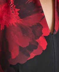 Calvin Klein Plus Floral Print Scuba Dress