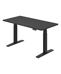 Flexispot E7-commercial Electric Adjustable Standing Desk, Rectangular Chipboard, Black