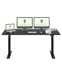 Flexispot E7-commercial Electric Adjustable Standing Desk, Rectangular Chipboard
