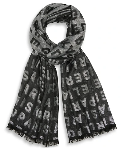 Karl Lagerfeld Paris Eyelash Fringe Neck Wrap