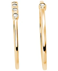 Macy's 2-Piece Cubic Zirconia Stackable Ring Set (0.17 ct. t.w.) in Gold over Sterling Silver