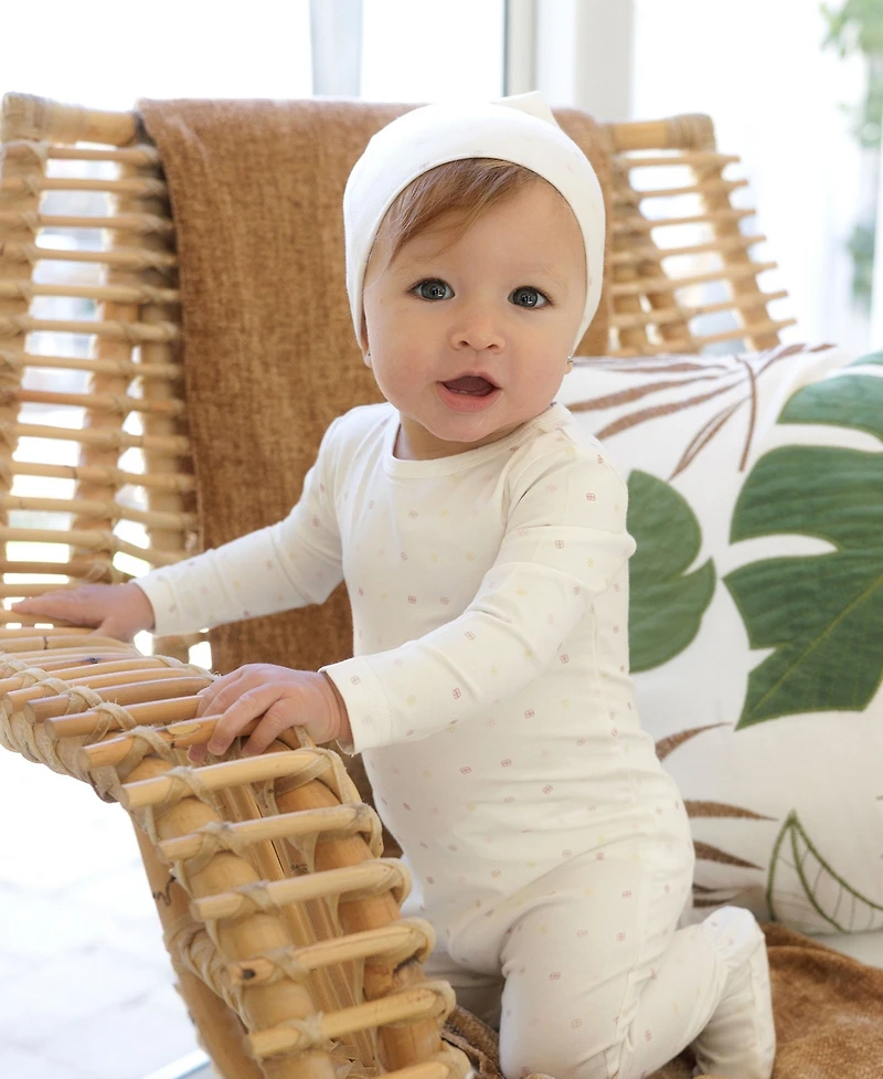 NoggiWear Baby Girls Polka Dot Footie
