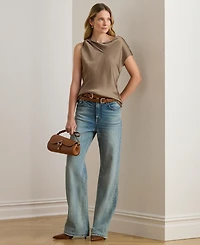 Lauren Ralph Lauren Women's Charmeuse Asymmetrical Blouse