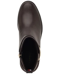Tommy Hilfiger Women's Ivaide Logo Strap Block Heel Booties