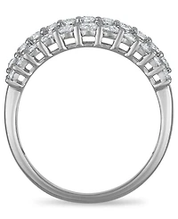 Diamond 3-Row Band Ring (1 ct. t.w.) in 14k White Gold