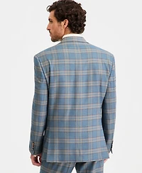 Tayion Collection Men's Classic-Fit Plaid Suit Separate Jacket