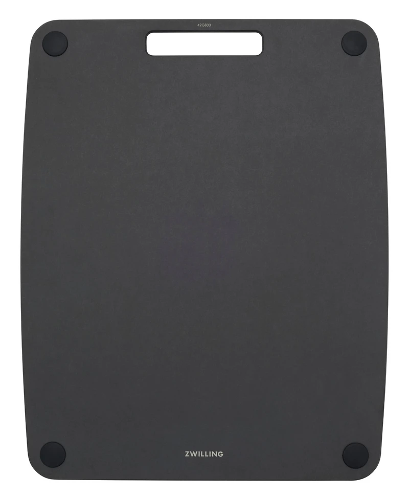 Zwilling Plant Fiber 14x11.25" Slate with Juice Grooves and Silicone Feet Cutting Board