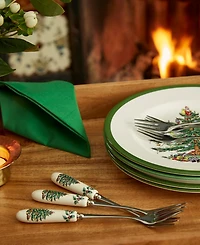 Spode Christmas Tree Pastry Forks, Set of 6