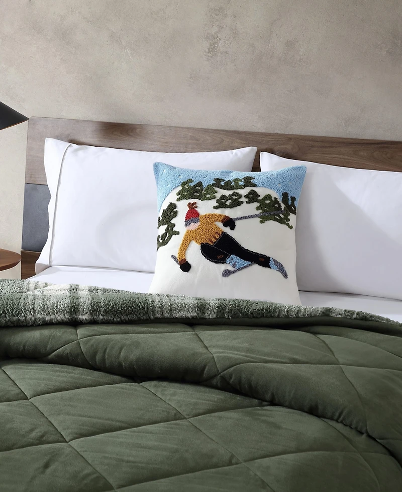 Eddie Bauer Ski Hills Decorative Pillow, 20" x 20"