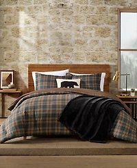 Eddie Bauer Huntley Plaid Microfiber -Pc. Comforter Set