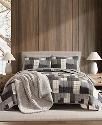 Eddie Bauer Antique Cotton Reversible Quilt Set