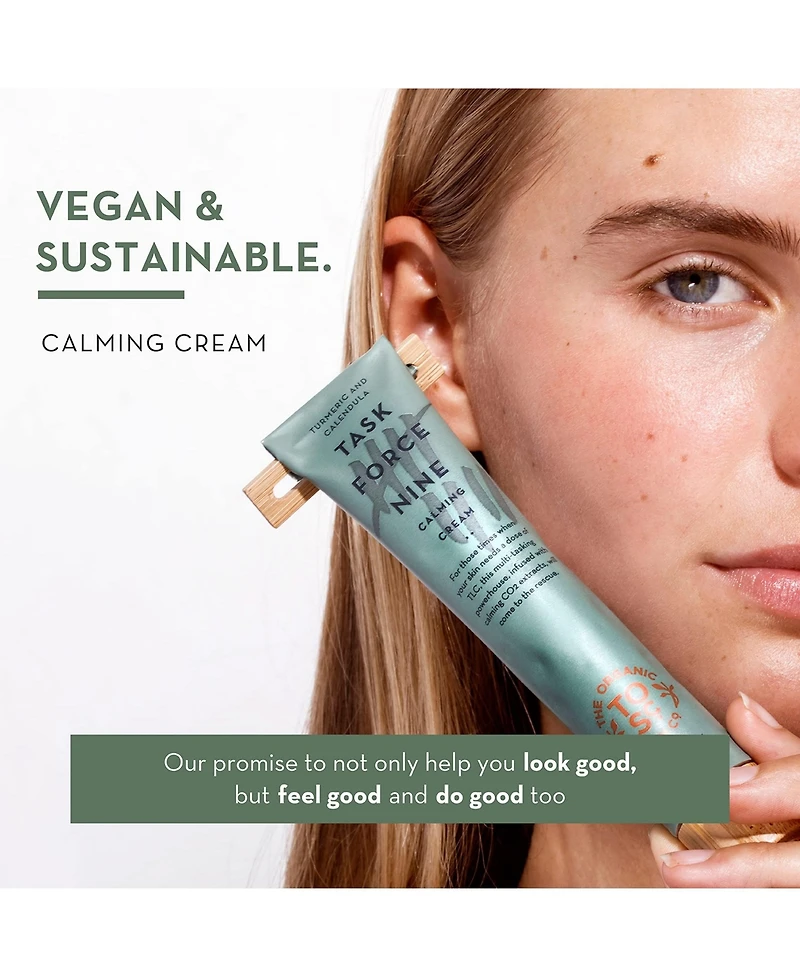 The Organic Skin Co Task Force Nine Calming Cream & Organic Face Moisturizer | Calming Calendula Cream For Sensitive & Irritated Skin | For Men and Wo
