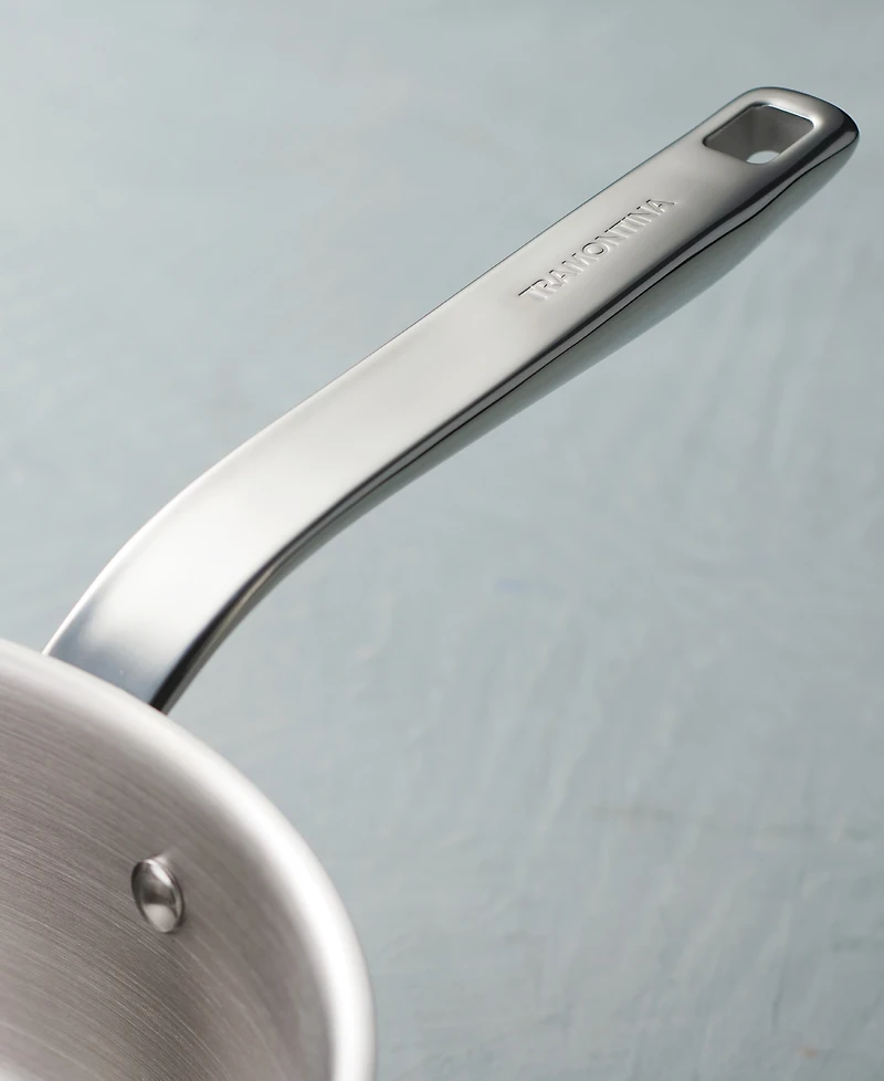 Tramontina Tempo Tri-Ply Base Stainless Steel 3.5-Quart Saute Pan with Glass Lid