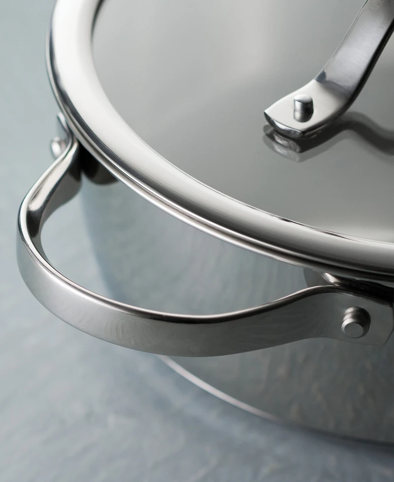 Tramontina Tempo Tri-Ply Base Stainless Steel 6-Quart Braiser Pan with Glass Lid