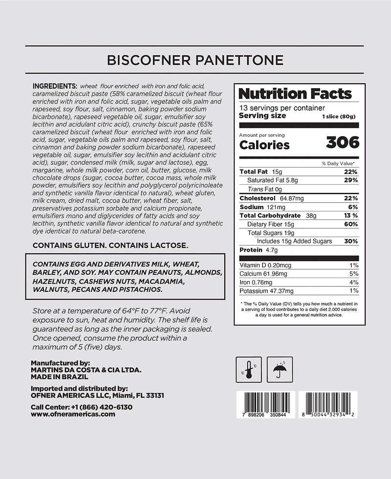 Ofner Biscofner Panettone, 35.27 oz