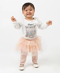 Rare Editions Baby Girls 2-Piece Bodysuit Tutu and Leggings Set