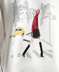 Dkny Women's Crossing Times Square Print Sweatshirt