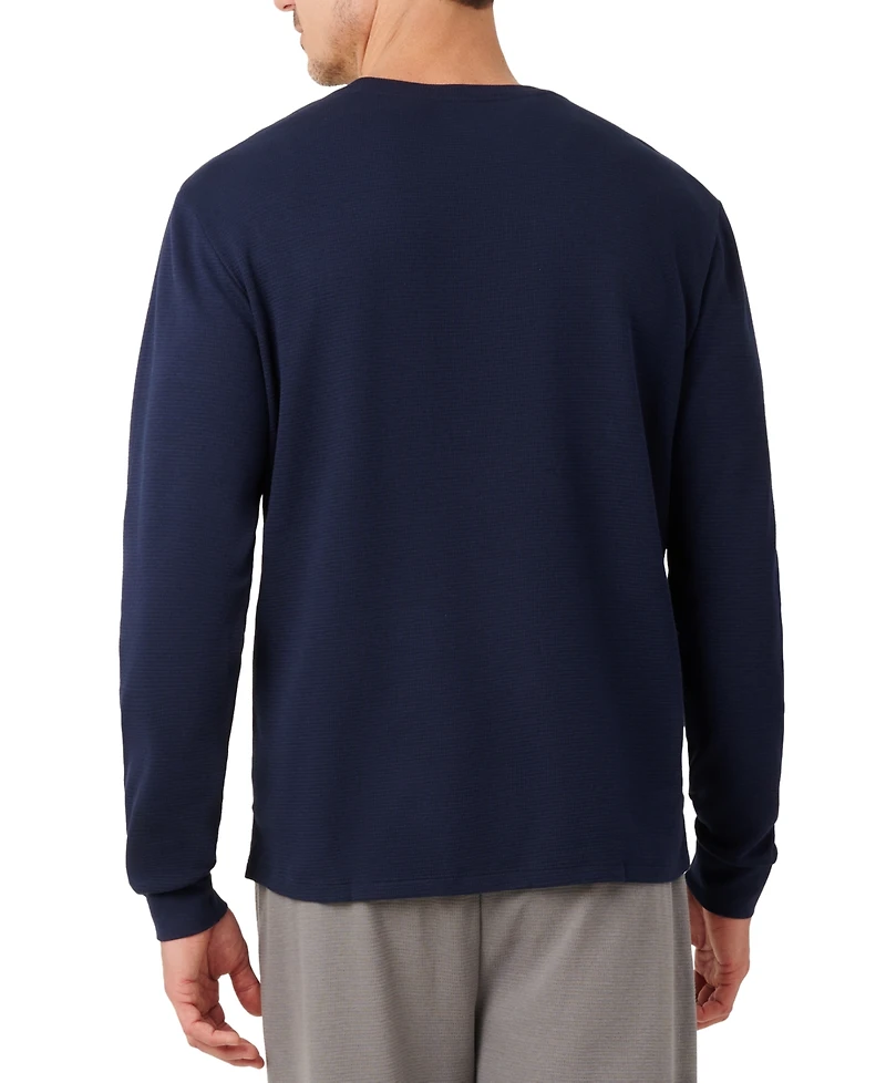 Lacoste Men's Small Croc Thermal Long Sleeve T-Shirt
