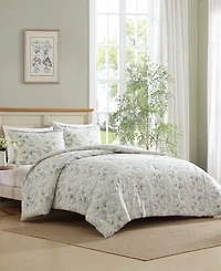 Laura Ashley Bramble Floral Cotton 2-Pc. Comforter Set, Twin
