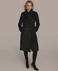 Donna Karan New York Women's Double-Breasted Reefer Coat