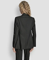 Dkny Women's Double Breasted Long Sleeve Blazer