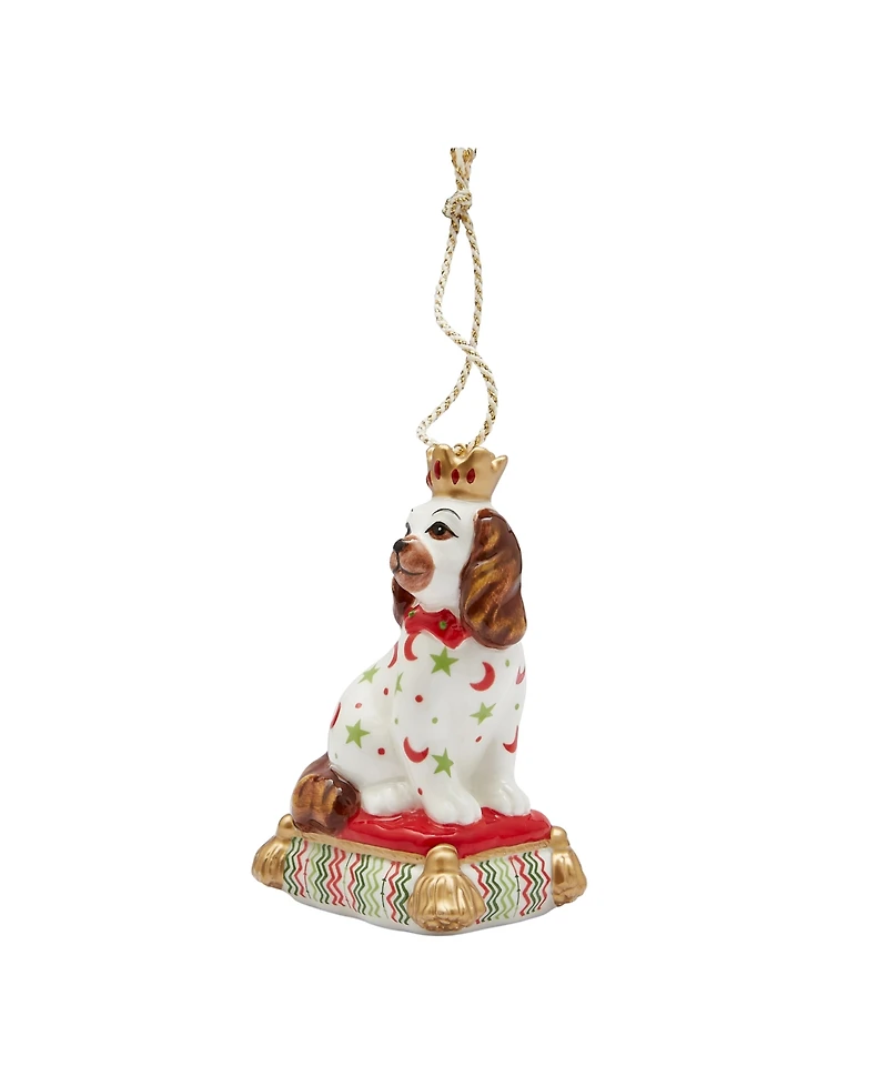 Spode Kit Kemp Christmas Staffordshire Dog Ornament