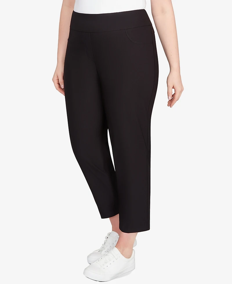 Ruby Rd. Plus Smooth Silky Tech Knit Ankle Pants