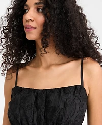 On 34th Women's Floral-Textured Sleeveless Peplum Top, Macy's Exclusive