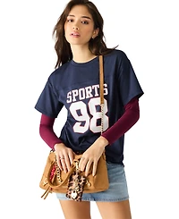 Madden Girl Violett Small Zipper Satchel Bag
