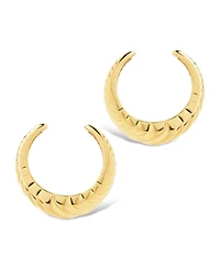 Sterling Forever Beth Twisted Croissant Ear Cuff Earrings