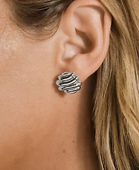 Sterling Forever Rudy Textured Stud Earrings