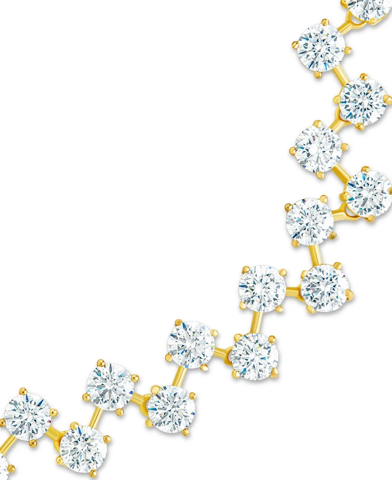 Sterling Forever Carson Cubic Zirconia Classic Tennis