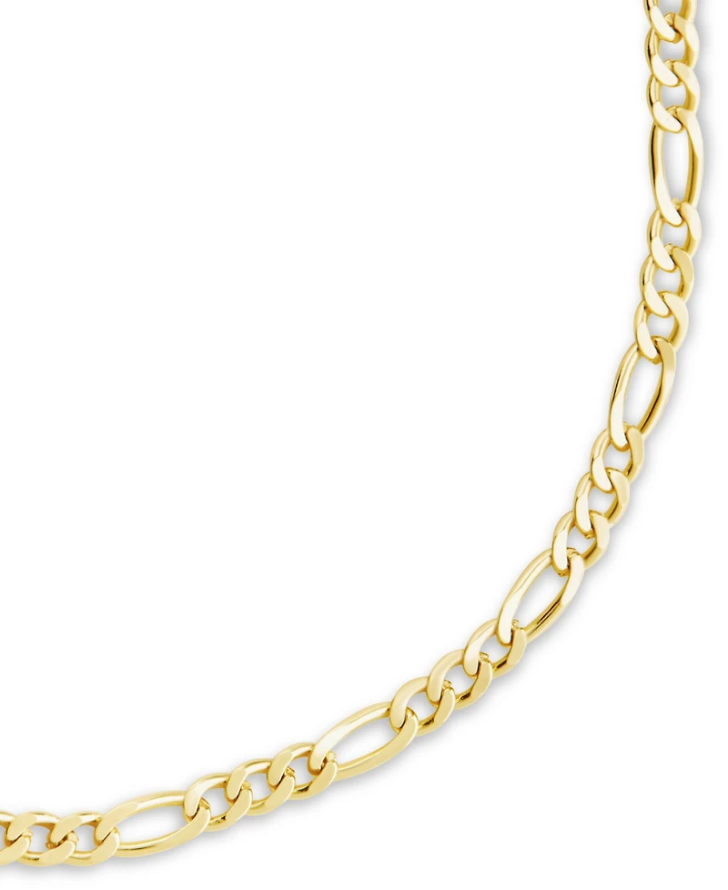 Sterling Forever Silver Figaro Chain Bracelet