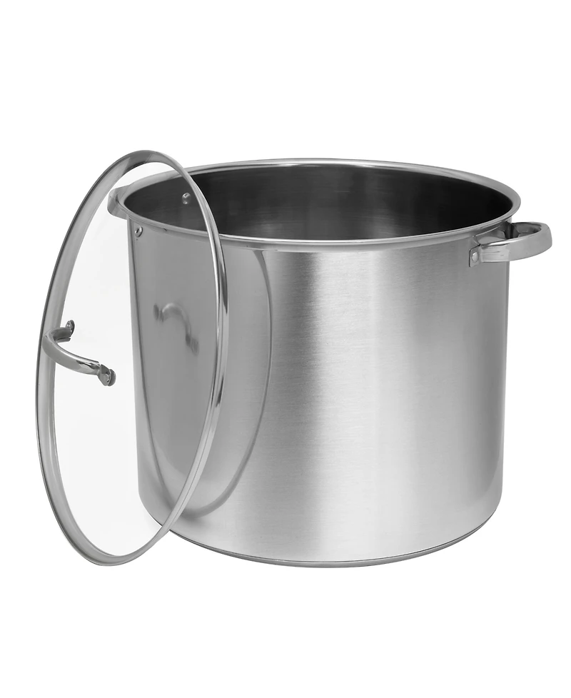 Sedona Kitchen Stainless Steel 27-Quart Stock Pot with Glass Lid
