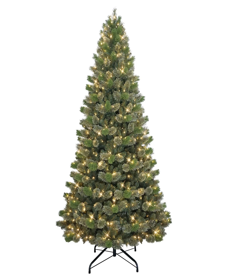 Puleo 9' Pre-Lit Artificial Oklahoma Pine Tree