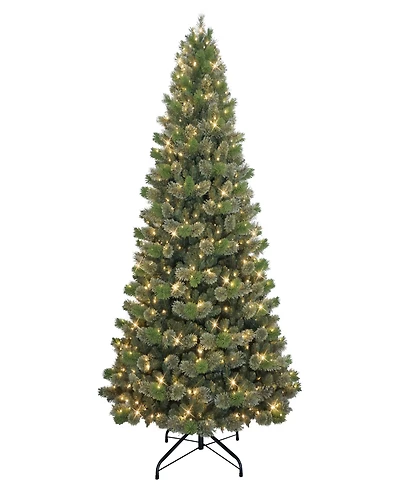 Puleo 9' Pre-Lit Artificial Oklahoma Pine Tree