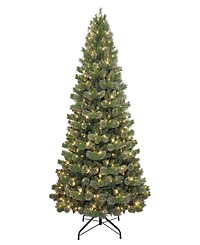 Puleo 9' Pre-Lit Artificial Oklahoma Pine Tree