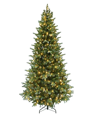 Puleo 6.5' Pre-Lit Linden Fir Artificial Tree