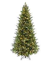 Puleo 6.5' Pre-Lit Linden Fir Artificial Tree