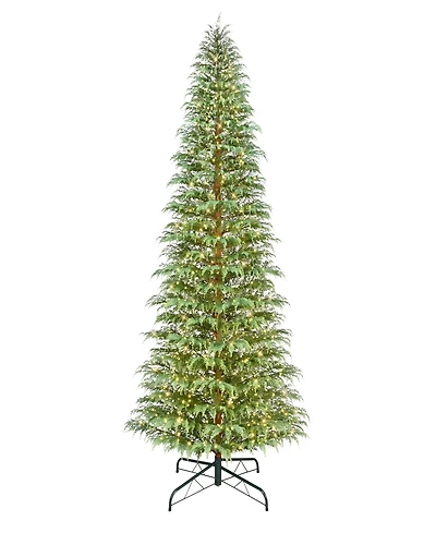 Puleo 12' Pre-Lit Artificia Cypress Christmas Tree