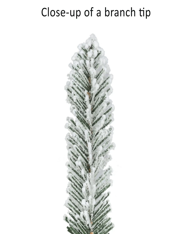 Puleo 9' x 10" Flocked Royal Majestic Fir Garland