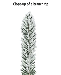 Puleo 9' x 10" Flocked Royal Majestic Fir Garland