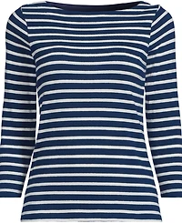 Lands' End Women's Mariner Jersey Boatneck Top