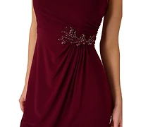 Adrianna Papell Women's Embellished Back Zipper Maxi Gown