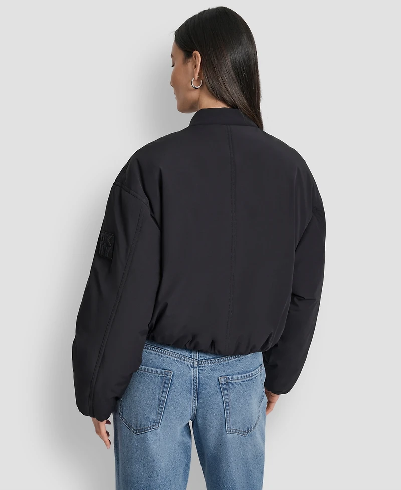 Dkny Jeans Women's Long Sleeve Bomber Jacket
